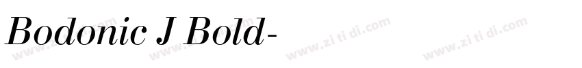 Bodonic J Bold字体转换